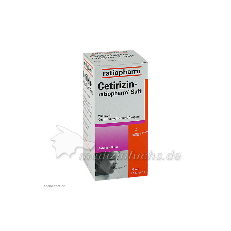 Cetirizin-ratiopharm Saft, 75 ML – PZN 2191085