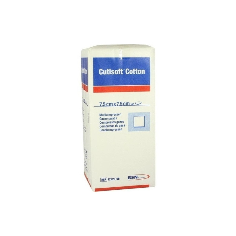 Cutisoft Cotton Kompressen unsteril 12-fach7.5x7.5, 100 ST – PZN 3896899
