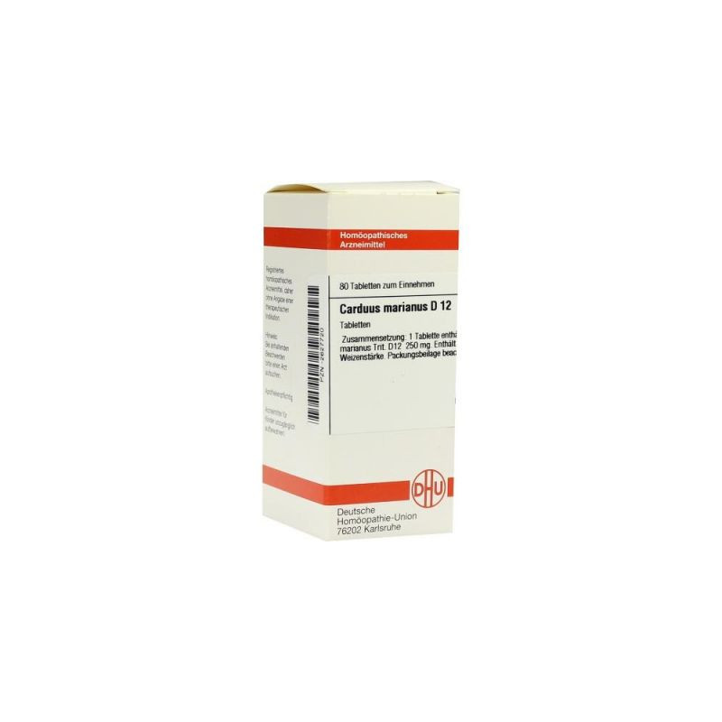 Carduus Marianus D 12 Tabletten (80 stk) – PZN 2627720