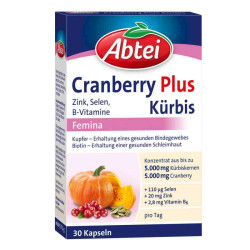 Abtei Kürbis Plus Cranberry Kapseln (30 stk) – PZN 11111300