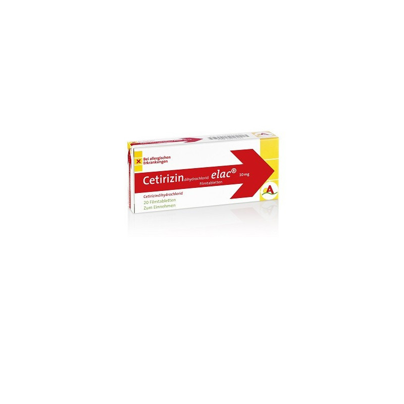 Cetirizindihydrochlorid elac 10mg, 20 ST – PZN 10979195