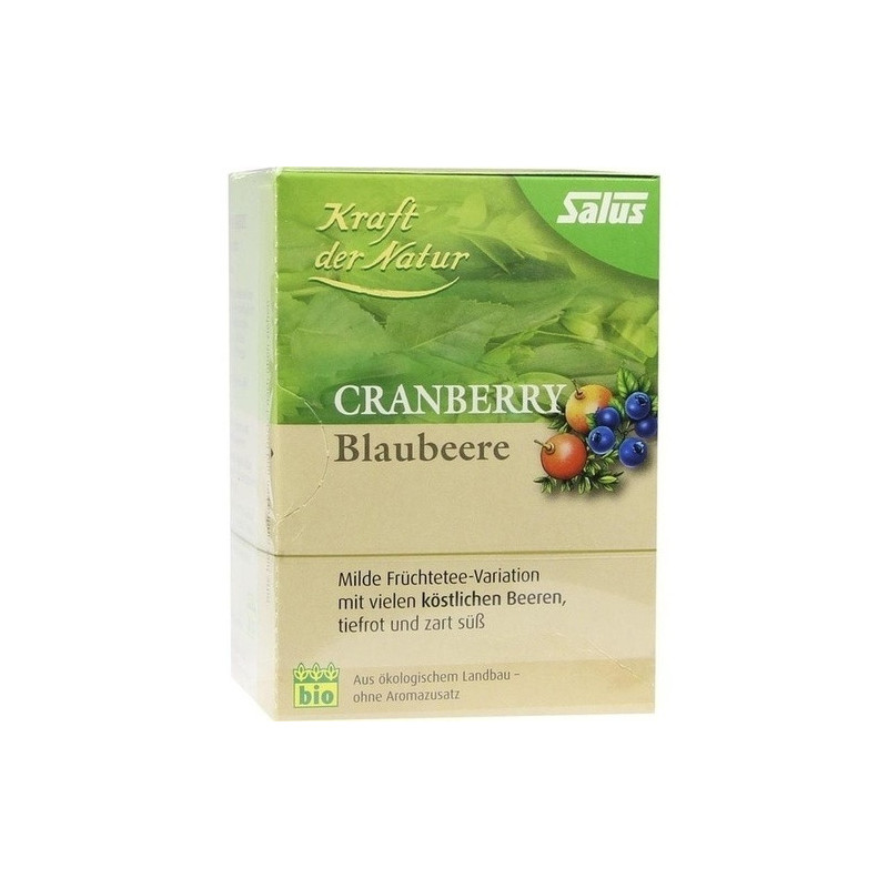 Cranberry Blaubeere Tee Kraft der Natur Salus, 15 ST – PZN 7583890