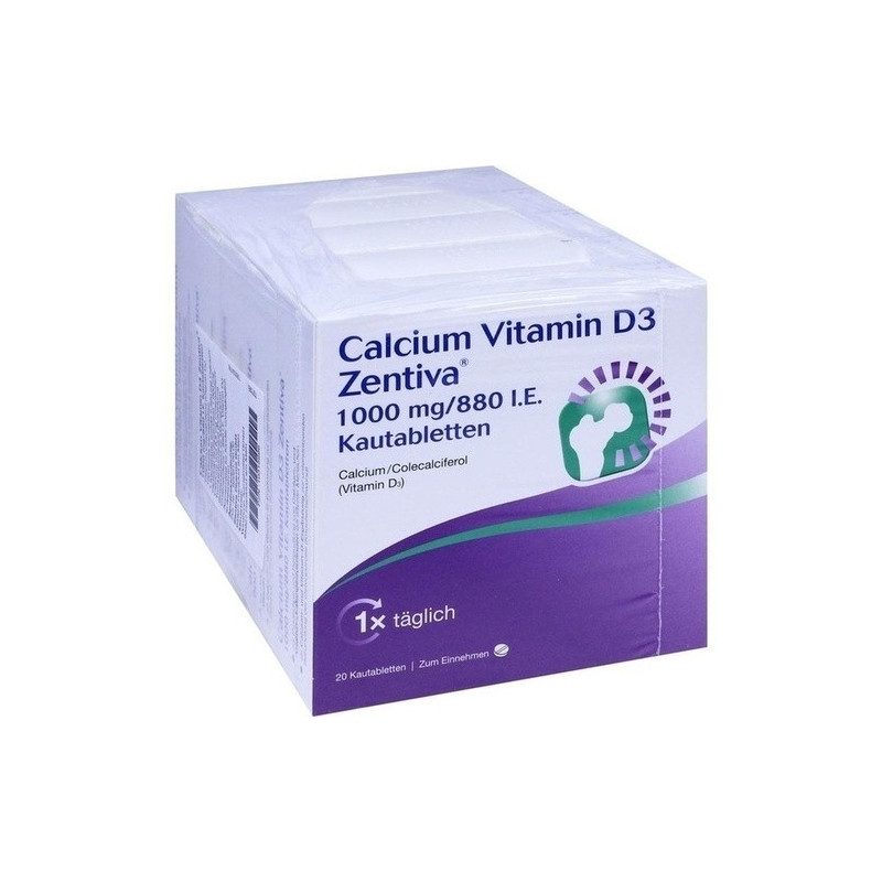 Calcium Vitamin D3 Zentiva 1000mg/880 I.E., 100 ST – PZN 10315696