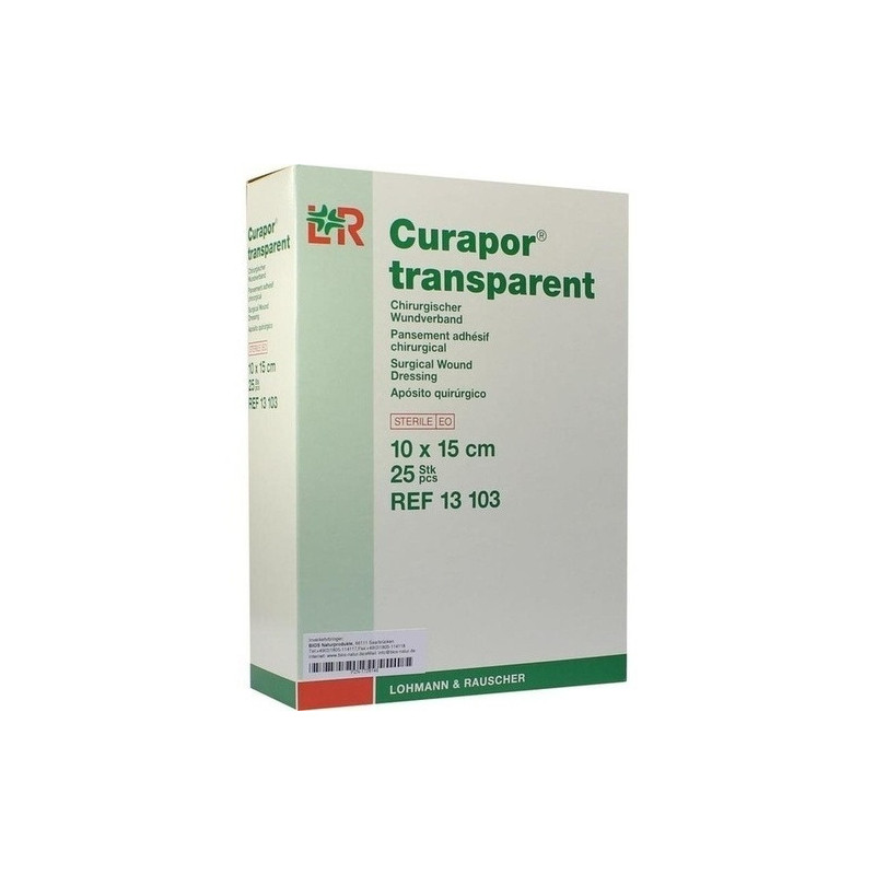Curapor Wundverband steril 10x15cm transparent, 25 ST – PZN 1728146