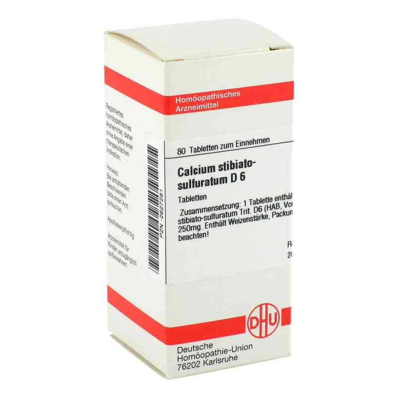 Calcium Stibiato Sulfuratum D 6 Tabletten (80 stk) – PZN 2627281