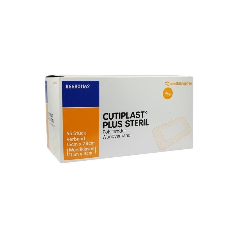 Cutiplast 15x7.8cm plus steril, 55 ST – PZN 9732590