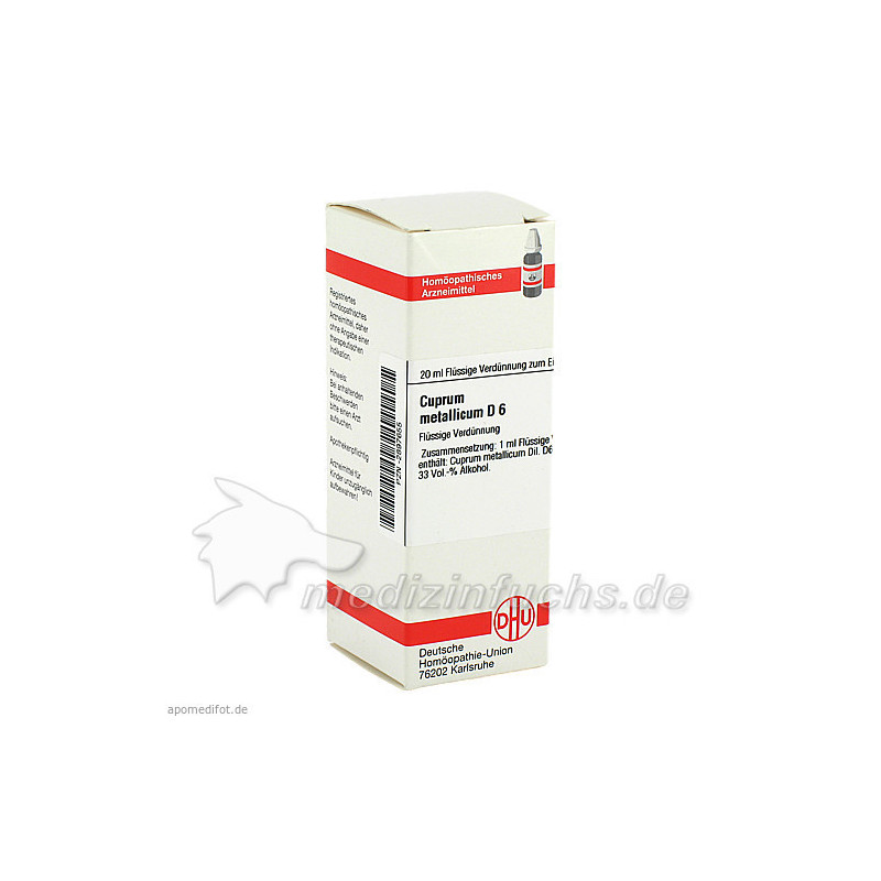 CUPRUM MET D 6, 20 ML – PZN 2897655