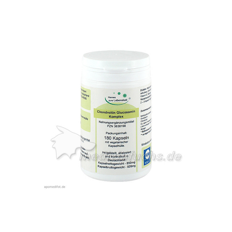 Chondroitin-Glucosamin + C Komplex Vegi Kapseln, 180 ST – PZN 3838198