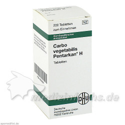 CARBO VEGETABILIS PENTARKAN H Tabletten, 200 ST – PZN 256099
