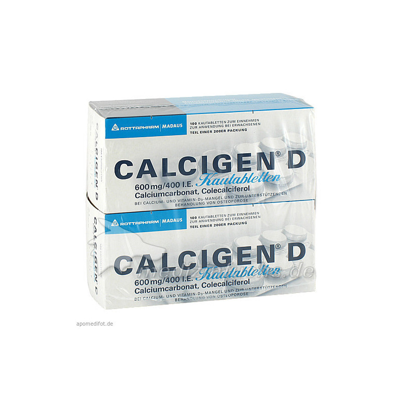 Calcigen D Kautabletten, 200 ST – PZN 2470170
