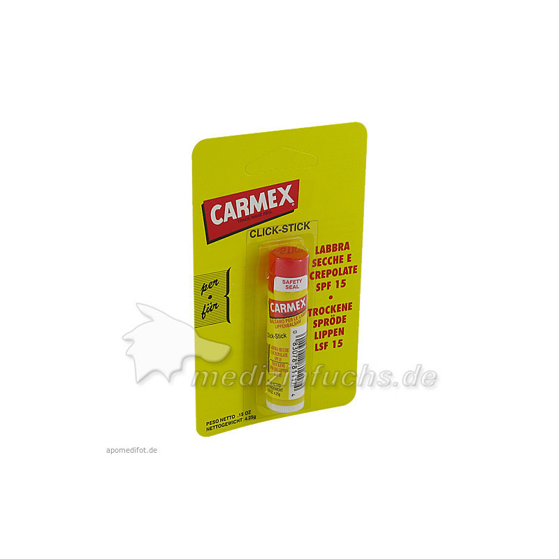 Carmex Lippenbalsam f. trockene spröde Lippen, 4.25 G – PZN 4521948