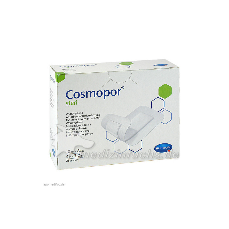 COSMOPOR STERIL 10X8CM, 25 ST – PZN 4302034