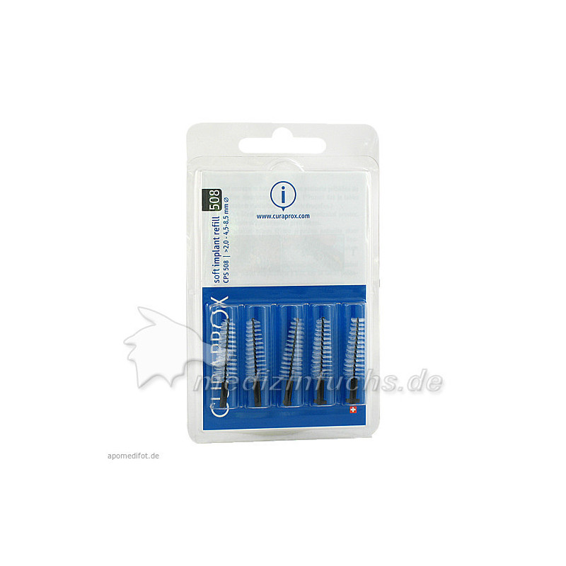 Curaprox soft implant 508 2-8.5mm, 5 ST – PZN 5385803