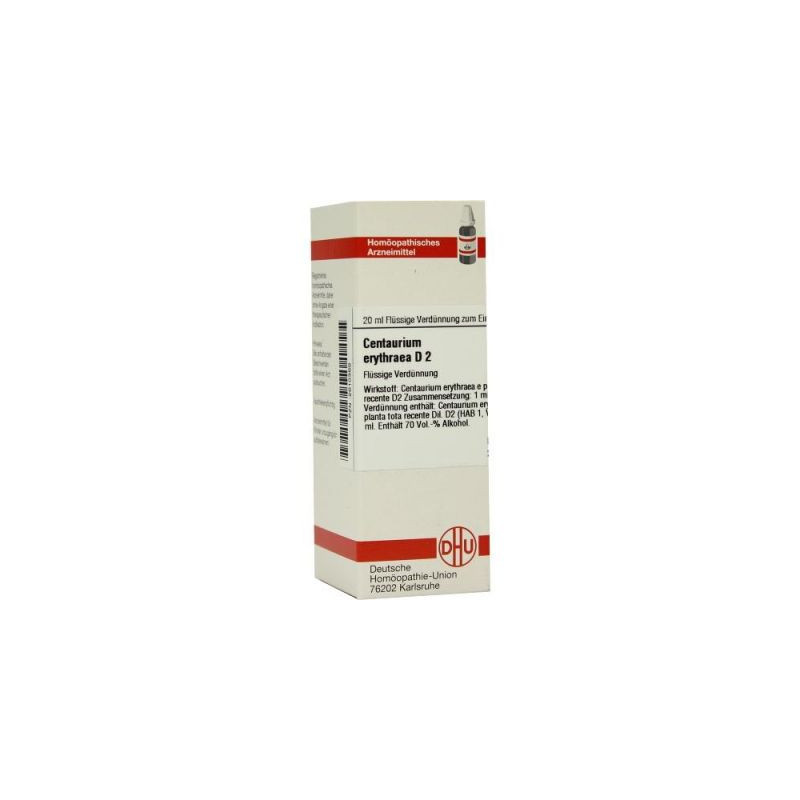 Centaurium Erythraea D 2 Dilution (20 ml) – PZN 2610369