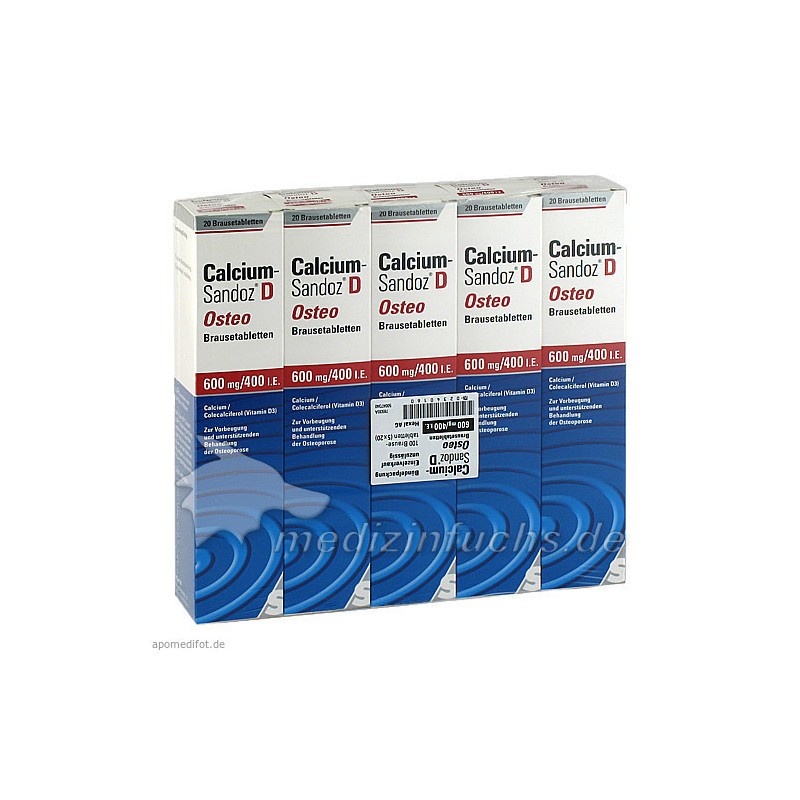 Calcium-Sandoz D Osteo Brausetabletten, 100 ST – PZN 2340160