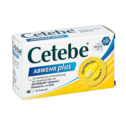 Cetebe Abwehr plus Vitamin C+vitamin D3+zink Kapsel (n)  (30 stk) – PZN 2408188
