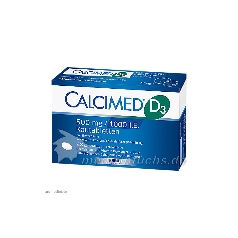 Calcimed D3 500mg/1000 I.E., 48 ST – PZN 7682505