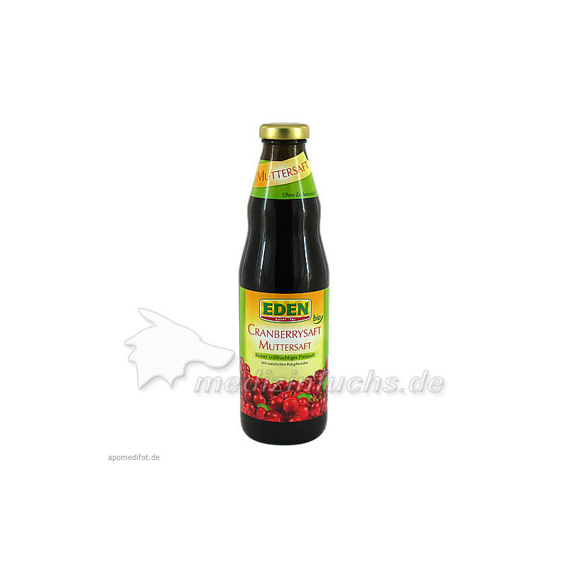 CRANBERRY SAFT Bio Muttersaft EDEN, 750 ML – PZN 7405504