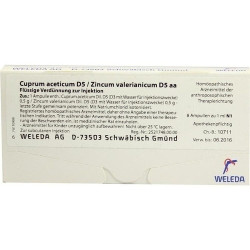 CUPRUM ACET D5 ZINC VAL D5, 8X1 ML – PZN 1621342