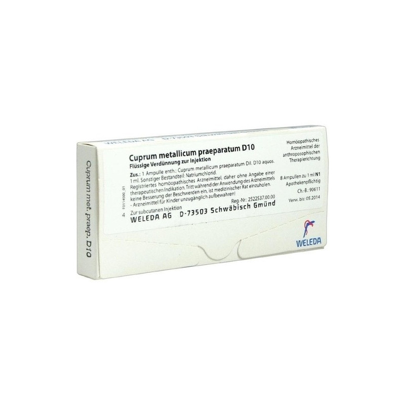 CUPRUM MET PRAEP D10, 8X1 ML – PZN 1621483