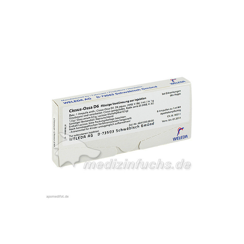 CISSUS OSSA D 6, 8X1 ML – PZN 1630795
