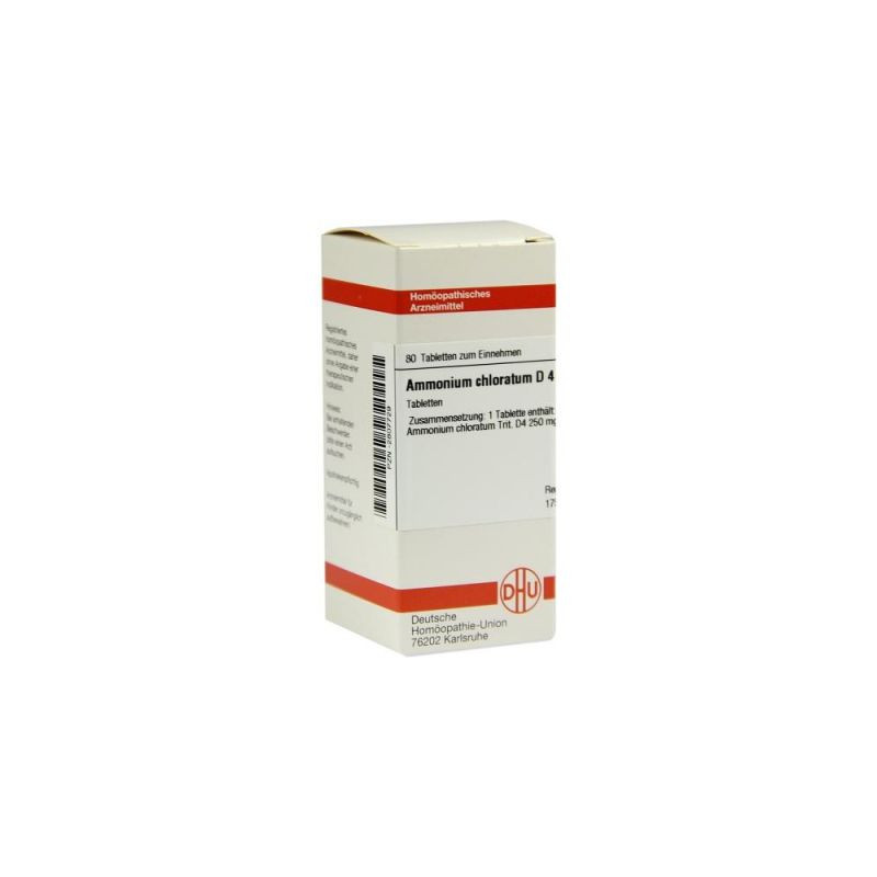 Ammonium Chloratum D 4 Tabletten (80 stk) – PZN 2807729