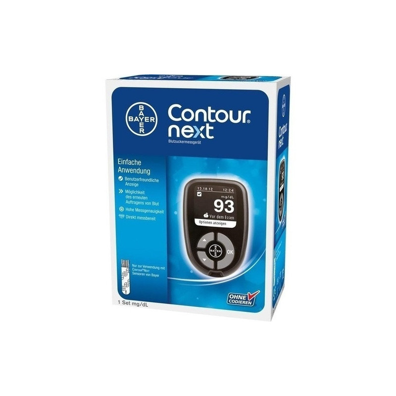 CONTOUR NEXT Set mg/dl Blutzuckermessgerät, 1 ST – PZN 8884429