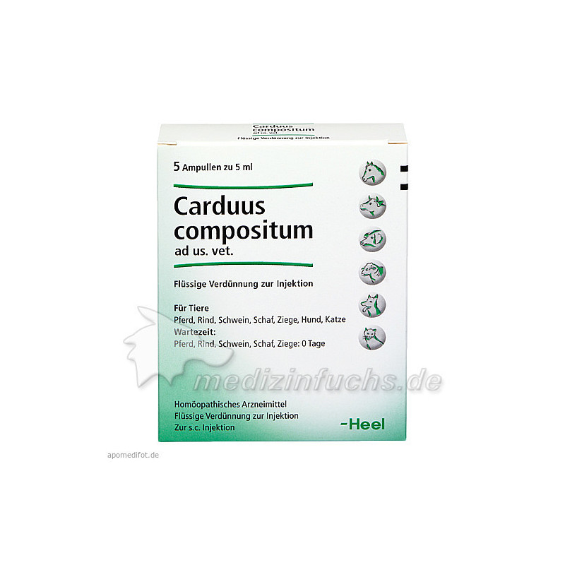 CARDUUS COMPOSITUM ad us.vet.Ampullen, 5X5 ML – PZN 3042424