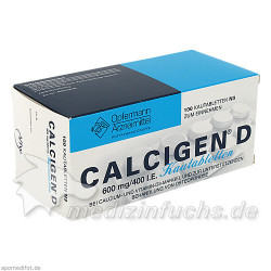 Calcigen D Kautabletten, 100 ST – PZN 662161