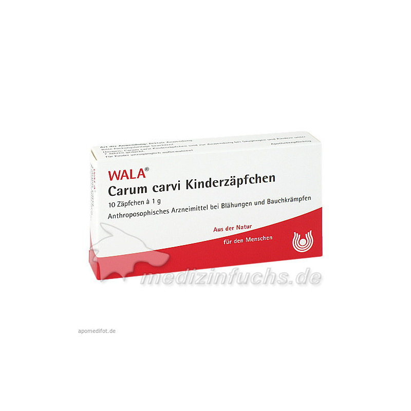 Carum carvi Kinderzäpfchen, 10X1 G – PZN 1448004
