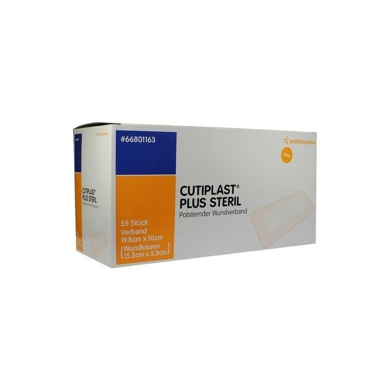 Cutiplast 10x19.8cm plus steril, 55 ST – PZN 9732609