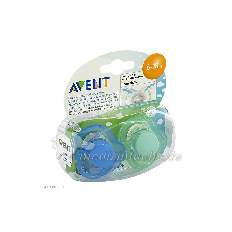 AVENT SCHNULLER FREEFLOW 6-18M BPA-FREI, 2 ST – PZN 5505236