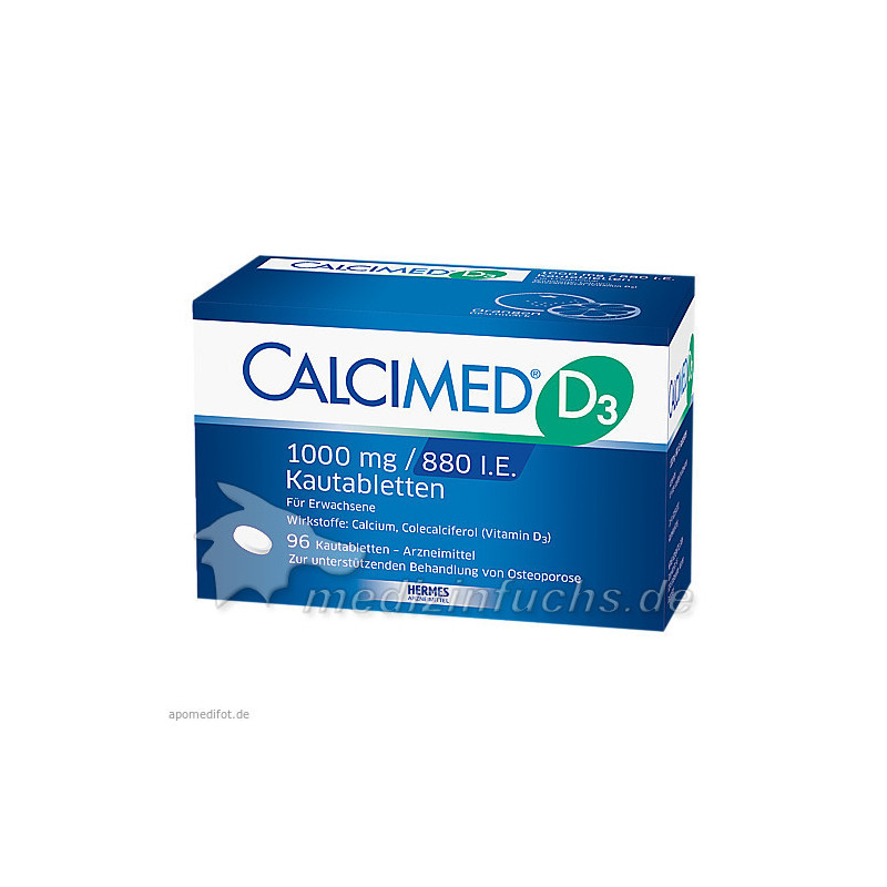 Calcimed D3 1000mg/880 I.E., 96 ST – PZN 9750197