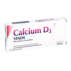 Calcium D3 STADA 600mg/400 I.E. (20 stk) – PZN 574497