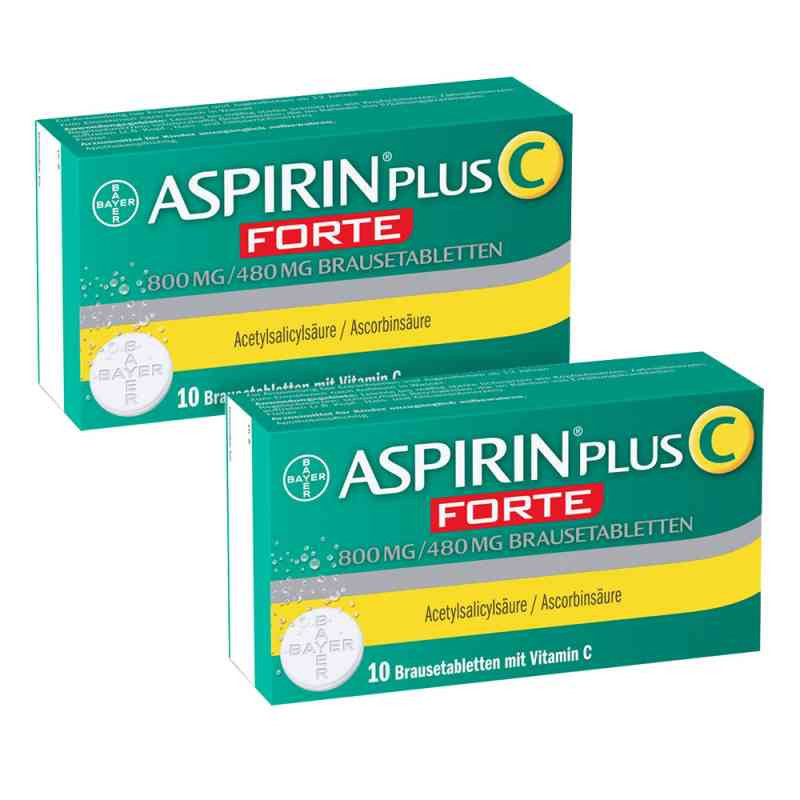 Aspirin plus C forte 800 mg/480 mg Brausetabletten (2x10 stk) – PZN 8100038