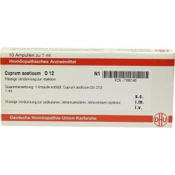 CUPRUM ACETICUM D 12 Ampullen, 10X1 ML – PZN 7166146