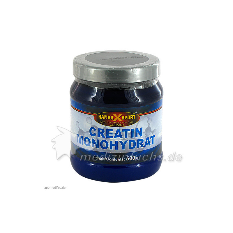 Creatin monohydrat Pulver, 500 G – PZN 3040402