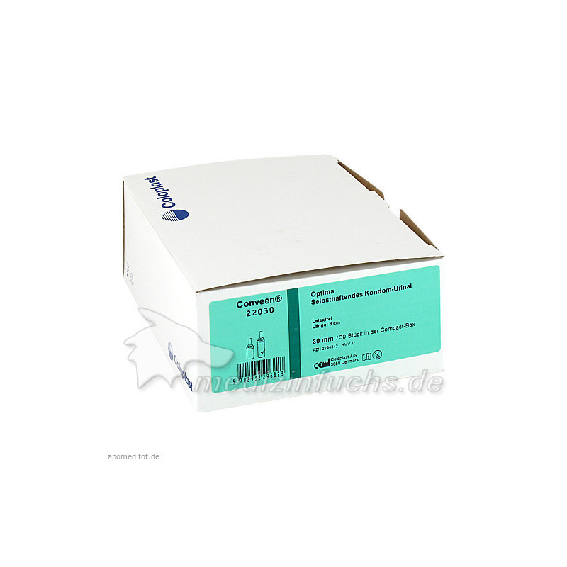Conveen Optima Kondom-Urinal 8cm 30mm 22030, 30 ST – PZN 2294342