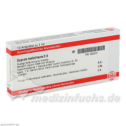 CUPRUM METALLICUM D 8 Ampullen, 10X1 ML – PZN 2823674