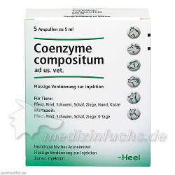 COENZYME COMPOSITUM ad us.vet.Ampullen, 5X5 ML – PZN 4871358
