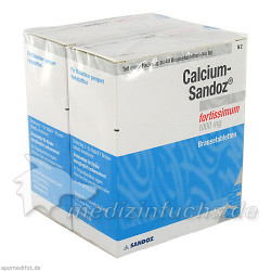 CALCIUM SANDOZ fortissimum Brausetabletten, 2X20 ST – PZN 4906217
