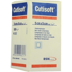 CUTISOFT VLIESKOMPRESSEN UNSTERIL 5X5CM, 100 ST – PZN 4894833