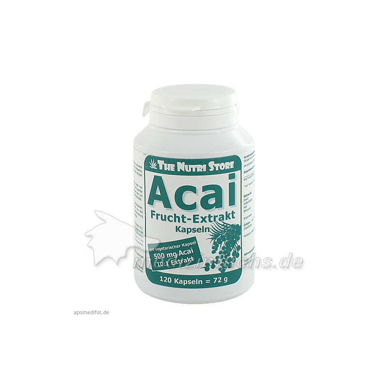 Acai Frucht-Extrakt 500mg vegetarische, 120 ST – PZN 5526296