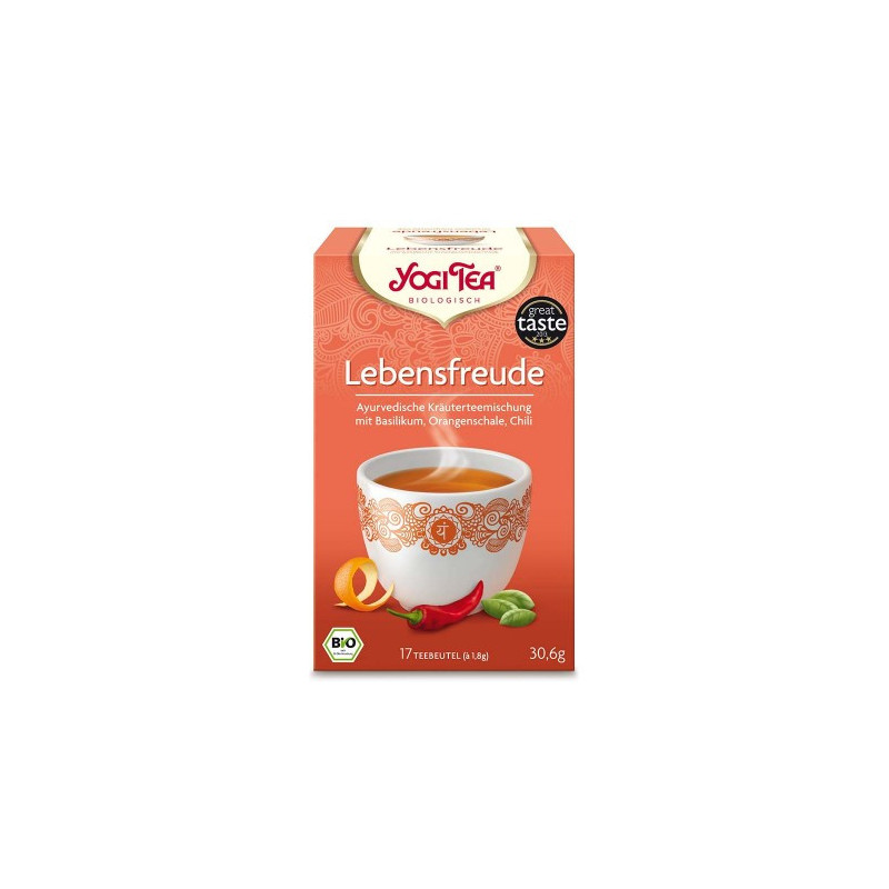 YOGI TEA Lebensfreude Bio Filterbeutel, 17X1.8 G – PZN 9688038