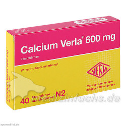 Calcium Verla 600mg, 40 ST – PZN 1047357