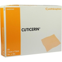 Cuticerin 7.5X7.5cm Gaze m. Salbenbeschichtung, 50 ST – PZN 254172
