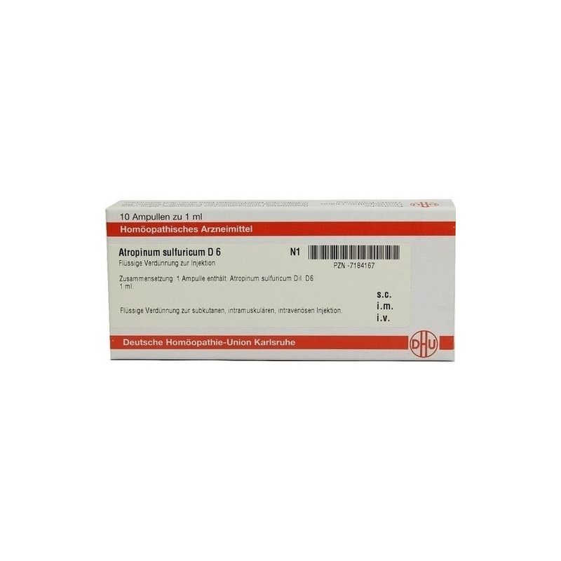 ATROPINUM SULFURICUM D 6 Ampullen, 10X1 ML – PZN 7184167