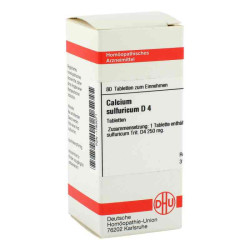 Calcium Sulfuricum D 4 Tabletten (80 stk) – PZN 1763071