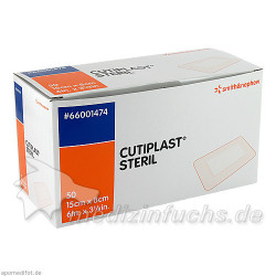 CUTIPLAST steriler Wundverband 15cmx8cm, 50 ST – PZN 2479716