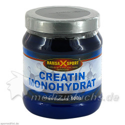 Creatin monohydrat Pulver, 500 G – PZN 3040402